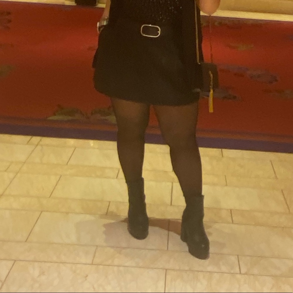 Black leather Skirt